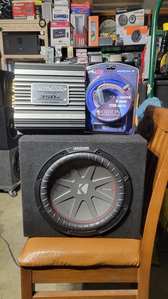 12inch Kicker Comp R And Amplifier And Kit