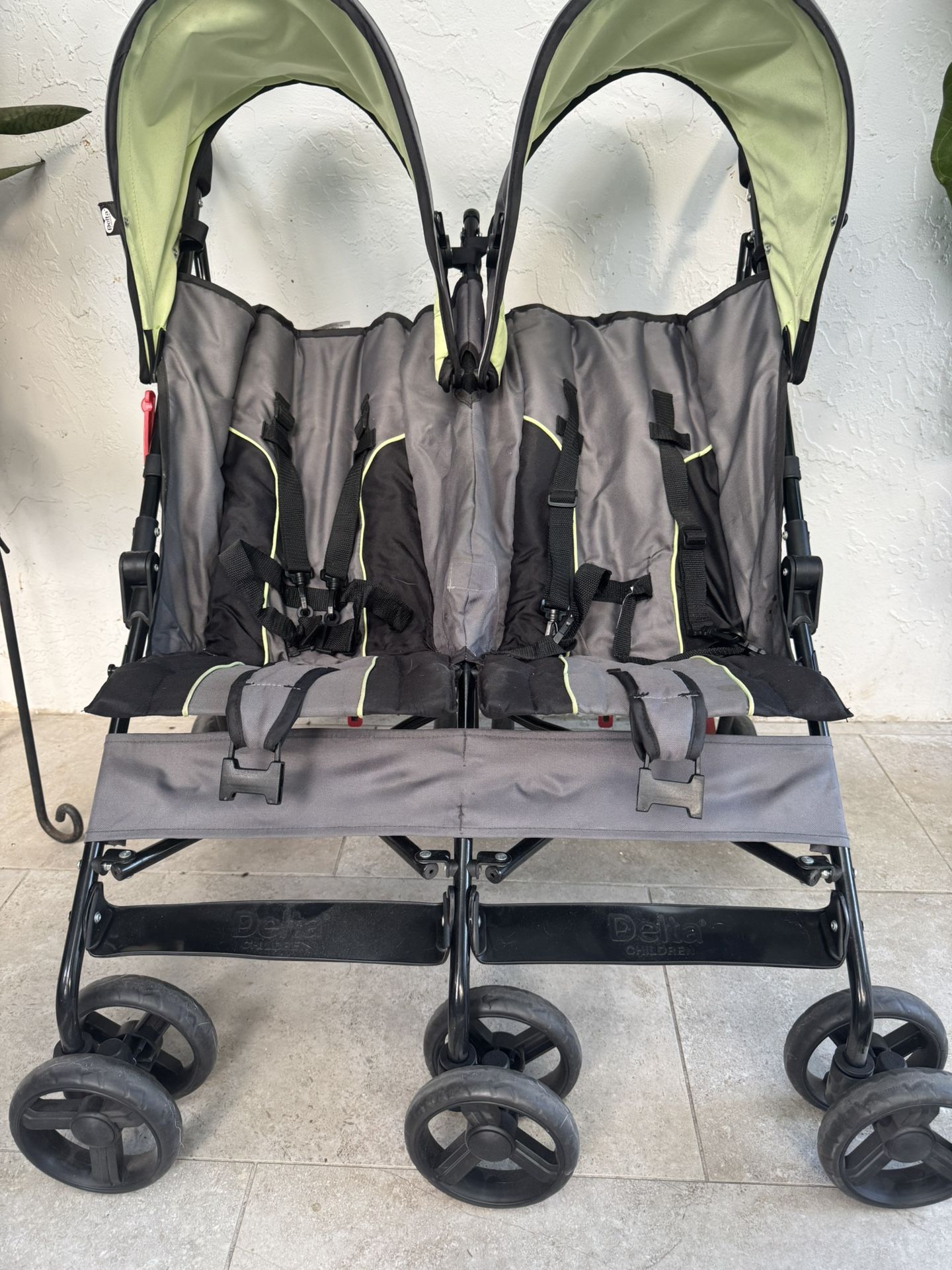 Delta Children Side By Side Stroller Black And Green