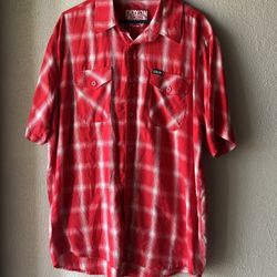 Nixxon Flannel Shirt size XL  short sleeves 