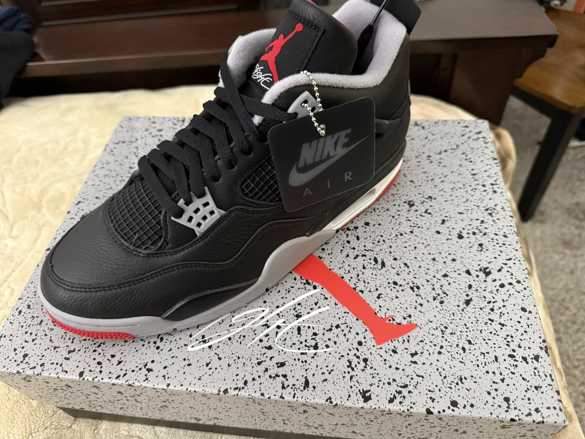 Air Jordan 4 Bred Size 11.5 Reimagined