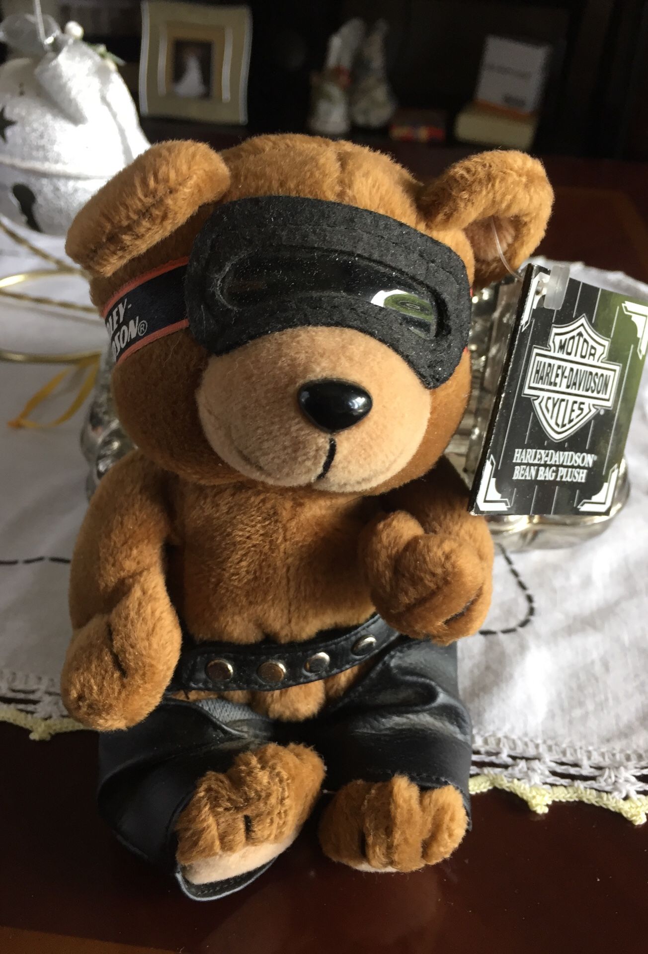 Harley Davidson Bean Bag Plush Bravo Bear 1999 HD