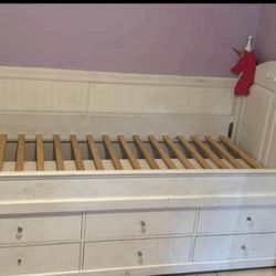 Twin Bed Frame with Drawers