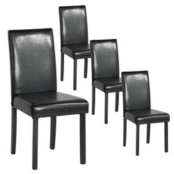 Open Box Homy Casa DOURO 92 Black Dining Chair "17.13''L x 20.87''W x 36.22''H" Modern Seating for Dining Room, Kitchen, or Workspace