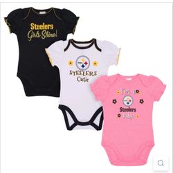 Baby Girl Steelers Bodysuits