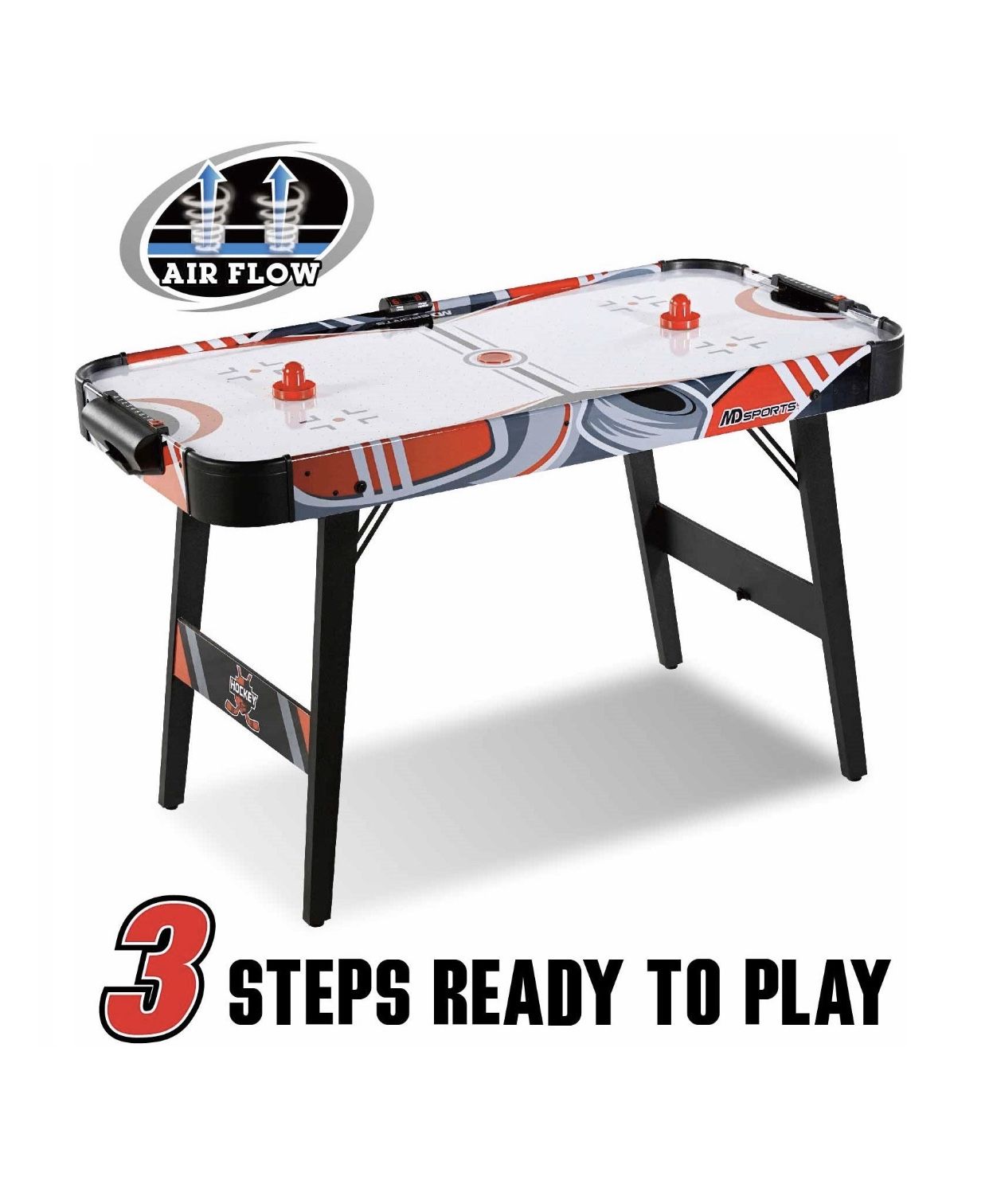 MD Sports Foldable 48 Inch Air Powered Hockey Table