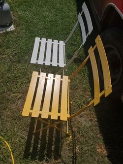 Foldable metal chairs for kids / sillas para niños