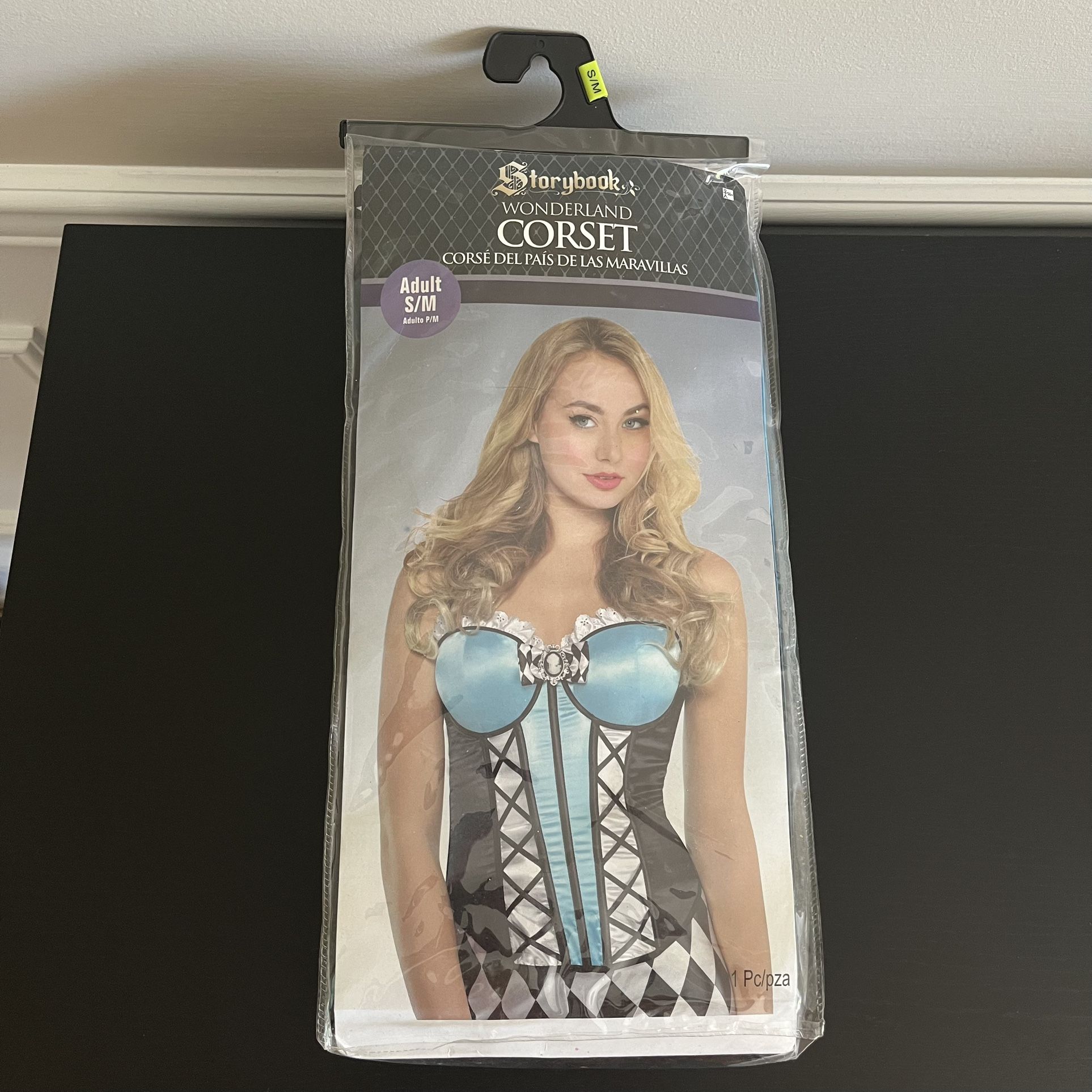 Storybook Corset Alice In Wonderland Womens S/M Halloween Costume Cosplay