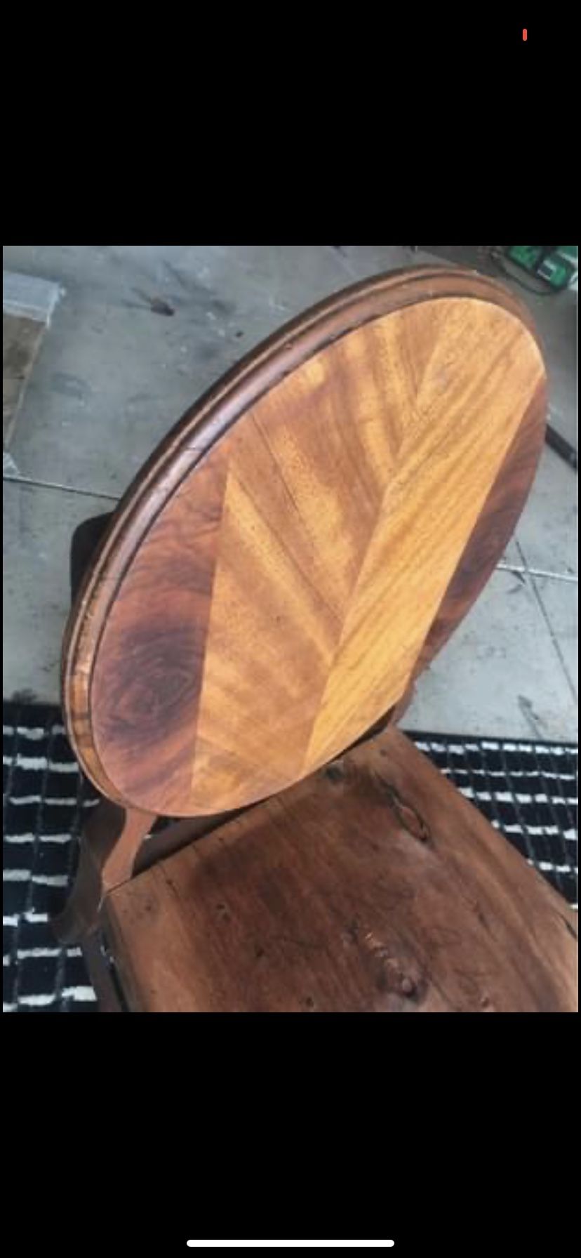 Mid century modern Rosewood teak chair a bench and John STU a RT chair $85 each bar table and to rush seat barstools $70