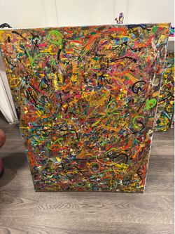 Jackson Pollock style painting