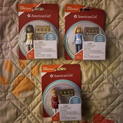 Mattel American Girl Mega Construx FDY93 Mini Figure Doll 12 Pcs Set of 3
