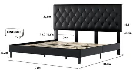 King bed frame (Black)