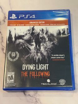 *RARE* Dying Light The Following Enhanced Edition PS4 BRAND NEW & FACTORY SEALED
