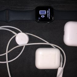 Apple Product Bundle 2 AirPods Apple Watch For sale Reedley