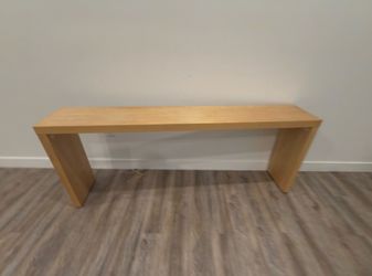 Wood Console on wheels