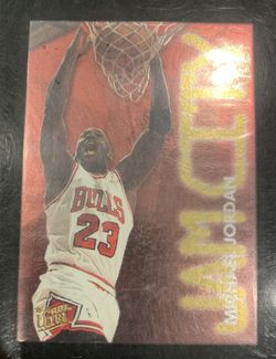 Fleet Ultra 1996 Michael Jordan jam city card 3 of 12