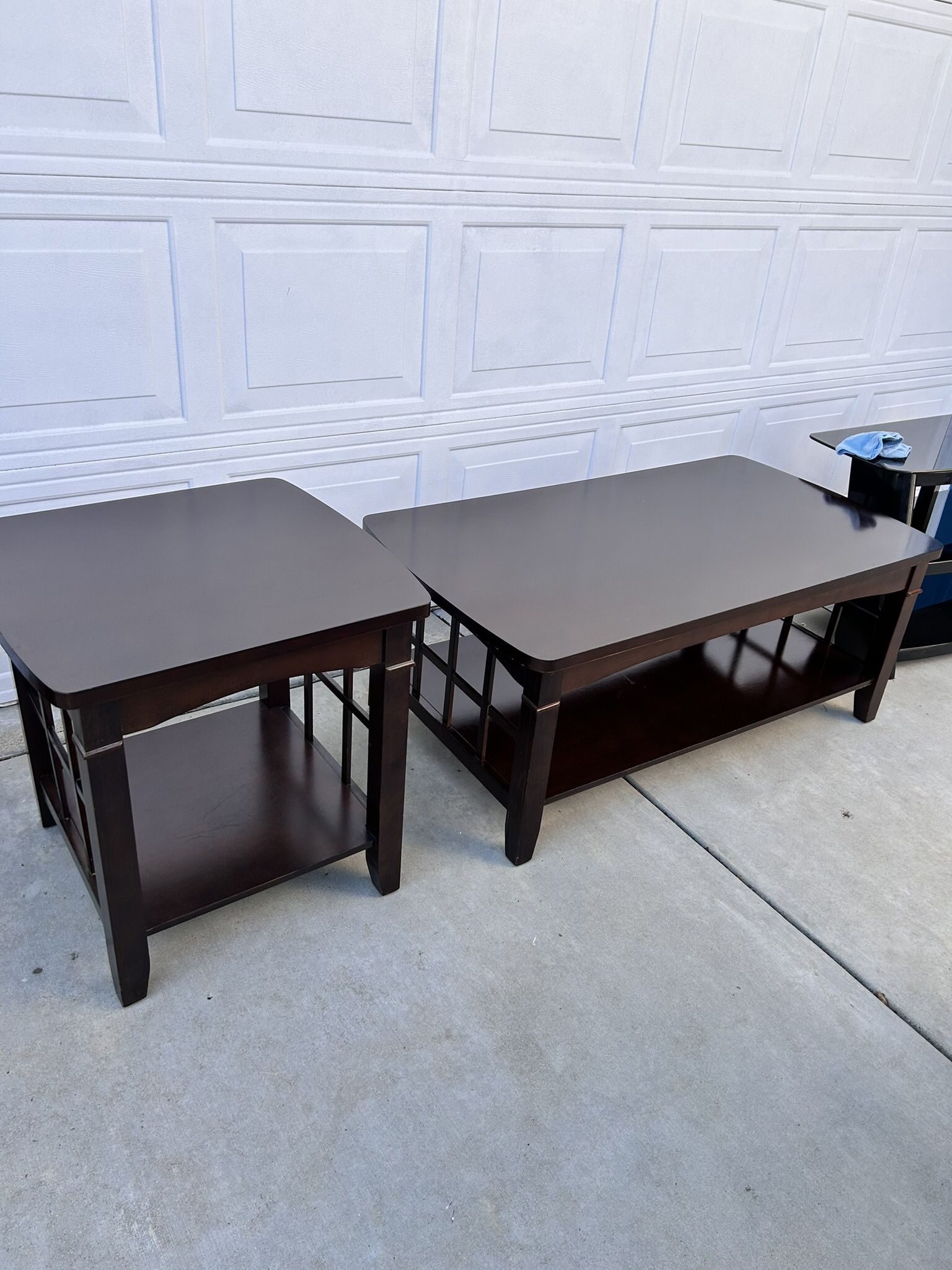 Matching Mission Style Cocktail & End tables