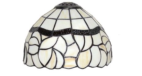 8-Inch Tiffany Style Lampshade Replacement, Pastoral Floral Stained Glass Lamp Shade Only for Table Lamps Pendant Lamp Wall Lights,Small hole