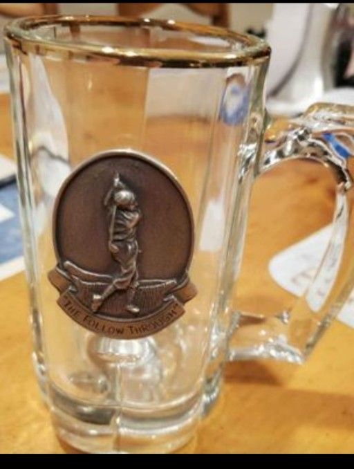 Golf Glass Pewter Beer Glass