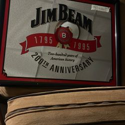 JIM BEAM Mirror Sign 