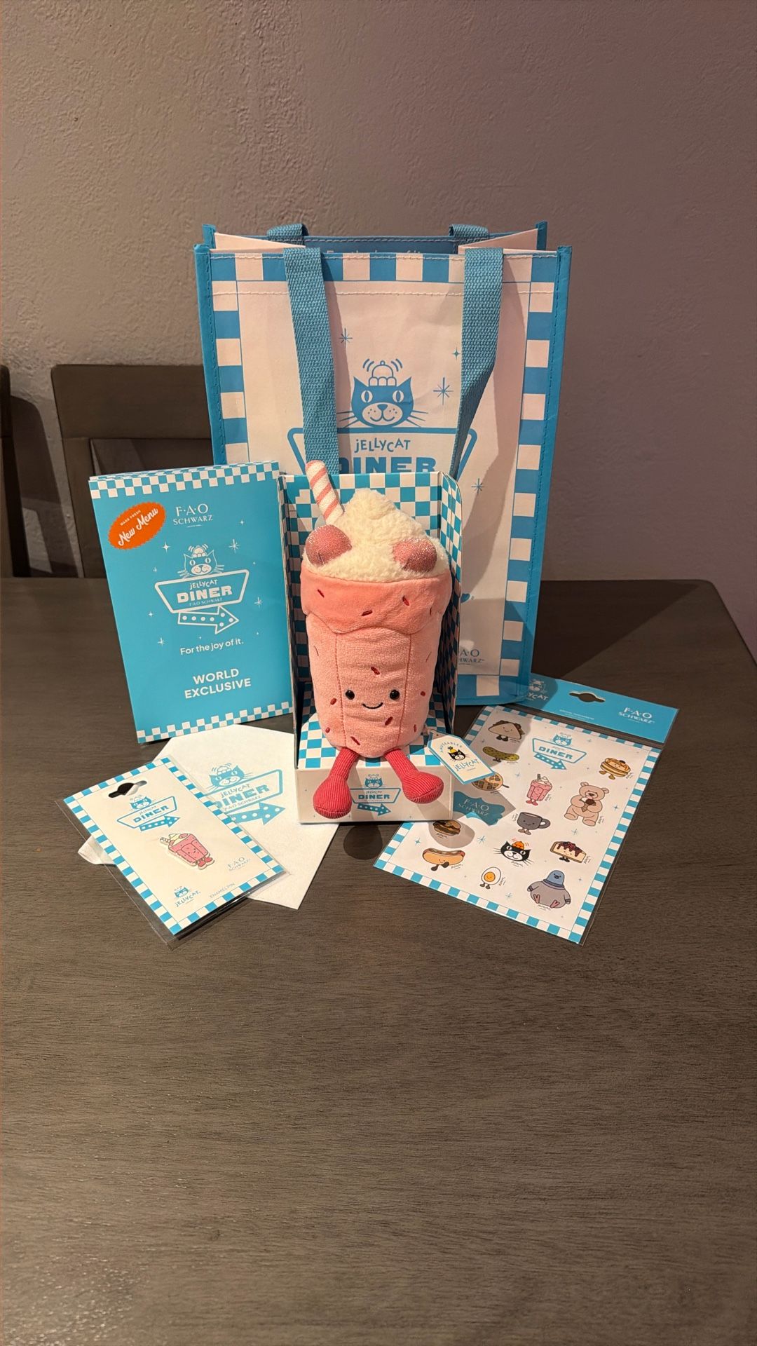 Authentic Jellycat Bubbeca Milkshake - FAO Schwarz Exclusive