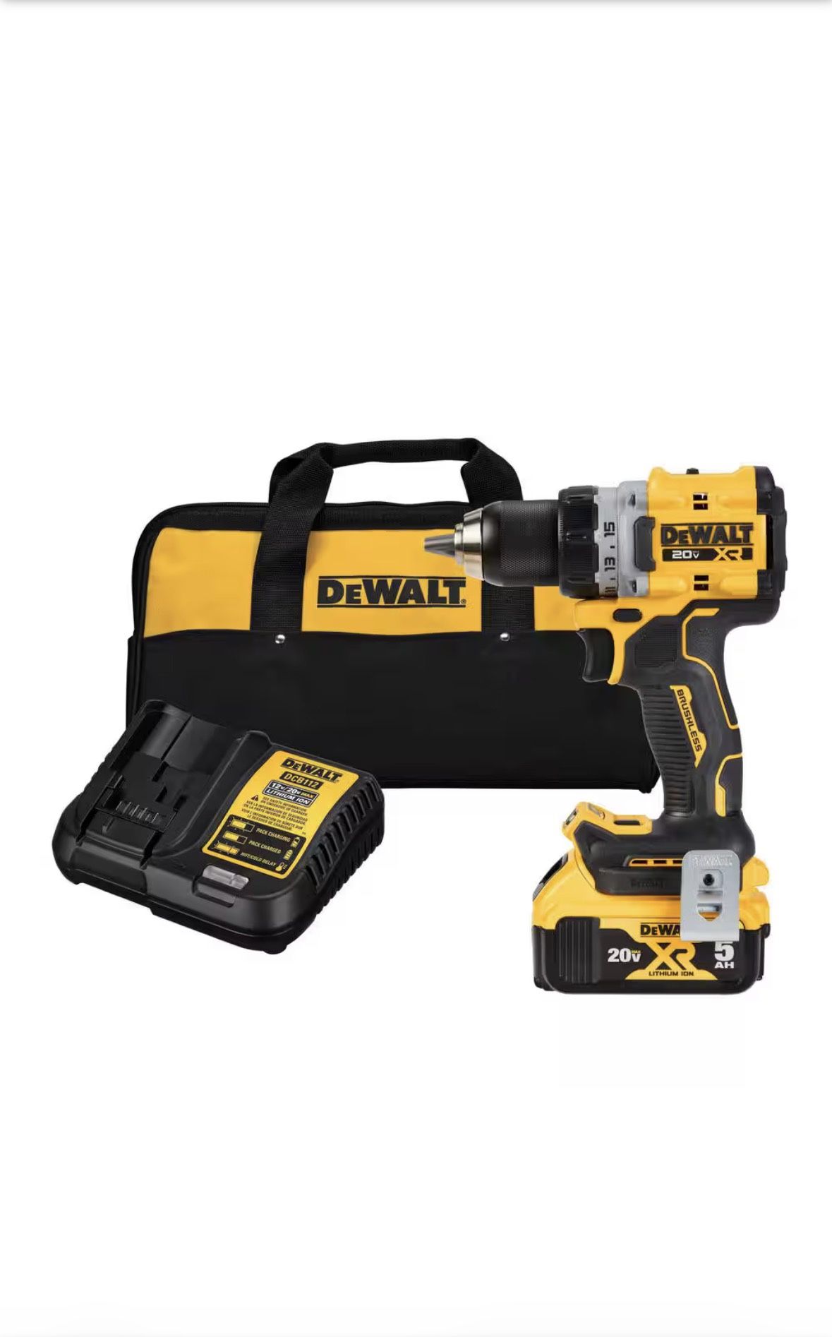 🔧 FOR SALE: DEWALT 20V MAX XR Cordless 1/2” Drill/Driver Kit – NEW 🔋