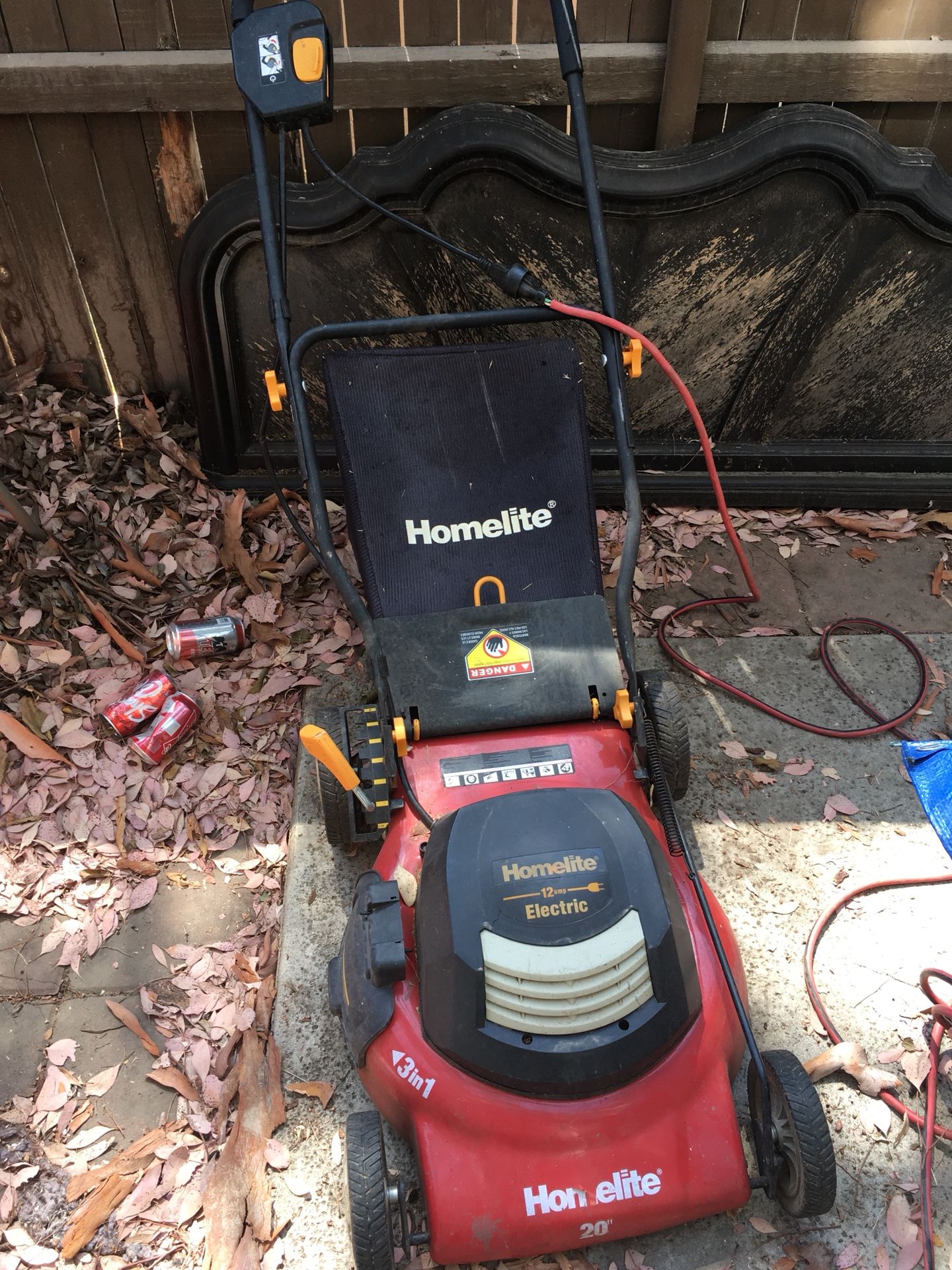 Homelite 12 AMP 20” Electric Lawn Mower