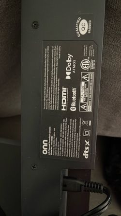 Onn sound bar and subwoofer