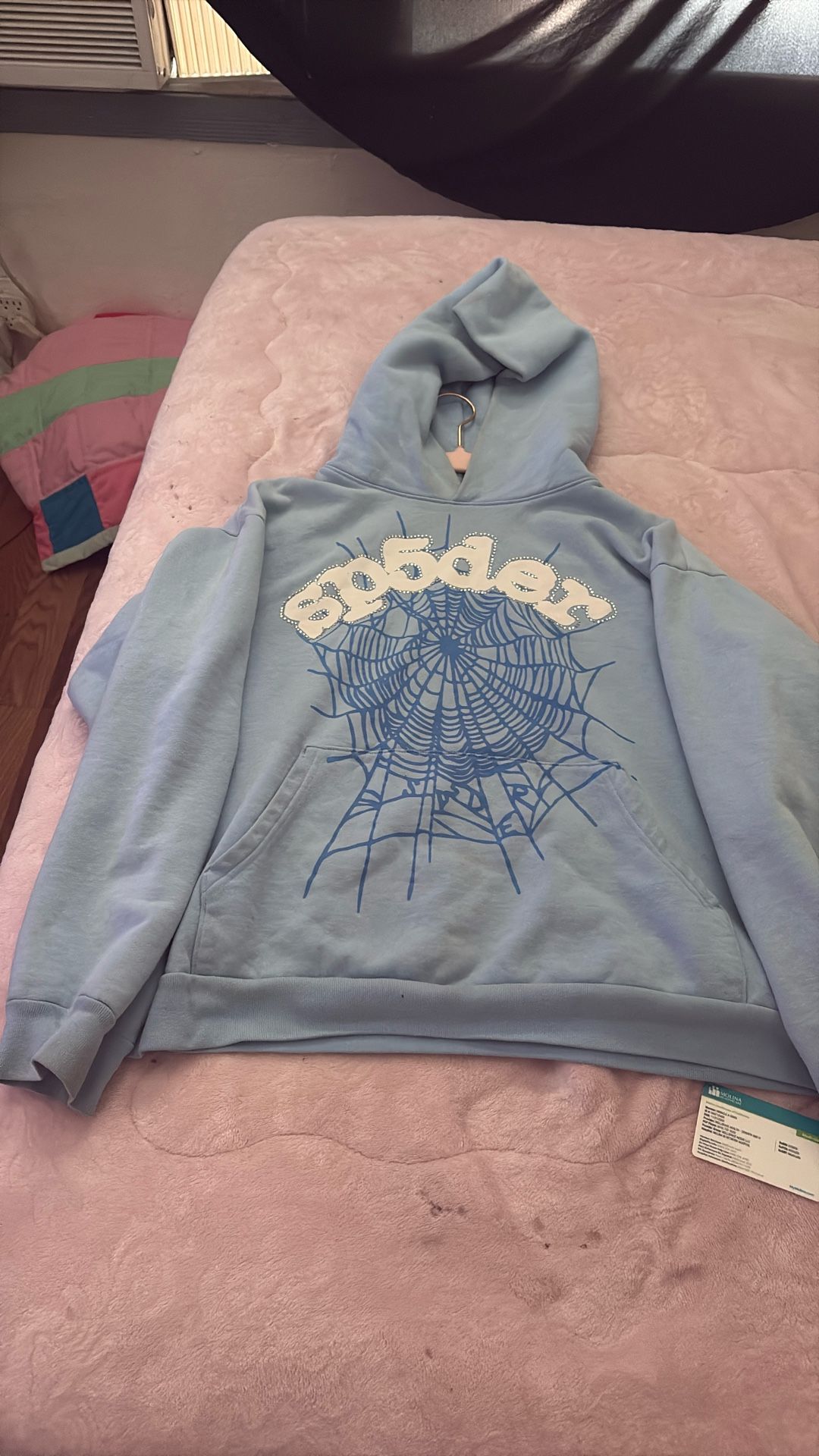 Sp5der Light Blue Jacket