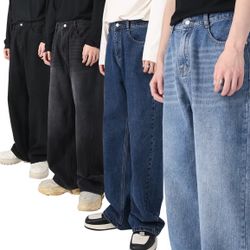 Loose Fit Baggy Jeans – 100% Cotton, Streetwear Style