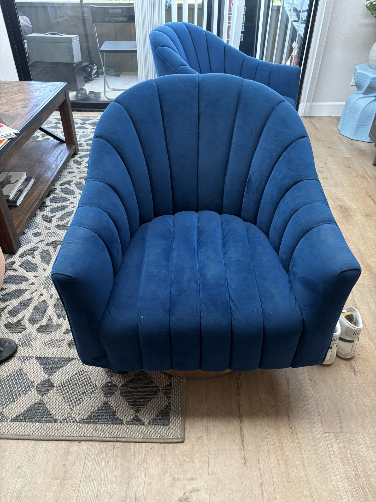 Mid Century Art Deco Swivel Chairs