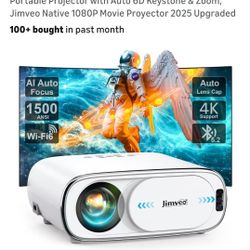 NEW PROJECTOR 4K WITH WIFI 6 & BLUETOOTH