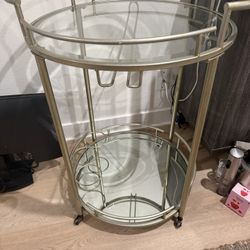 Glass Bar Cart