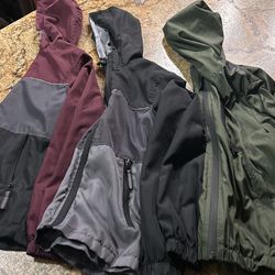 Windbreaker Zip Up Hoodies