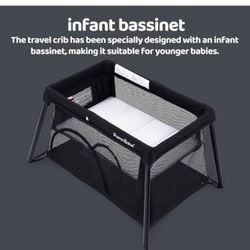 👶 For Sale: Pamo Babe Lightweight Travel Crib & Playpen with Bassinet Portable Mini Playard – Perfect for Home or On-the-Go