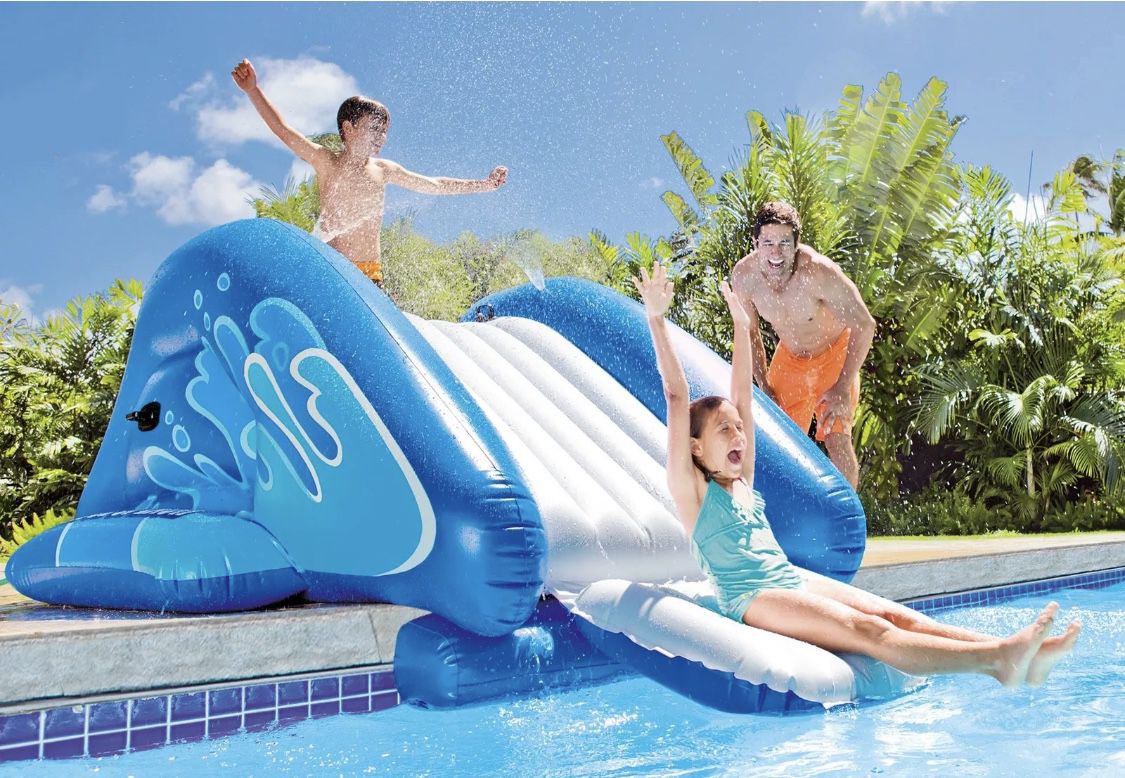 Intex Water Slide Inflatable Play Center 131inch X 81inch X 46inch