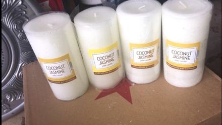 Coconut jasmine 4 candles brand new all 4 of them