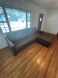 2 Piece Leather Sectional With Chaise - Ashley Furniture