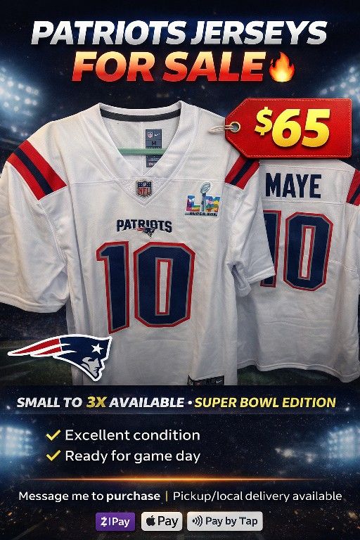 Patriots JERSEY Drake MAYE #10