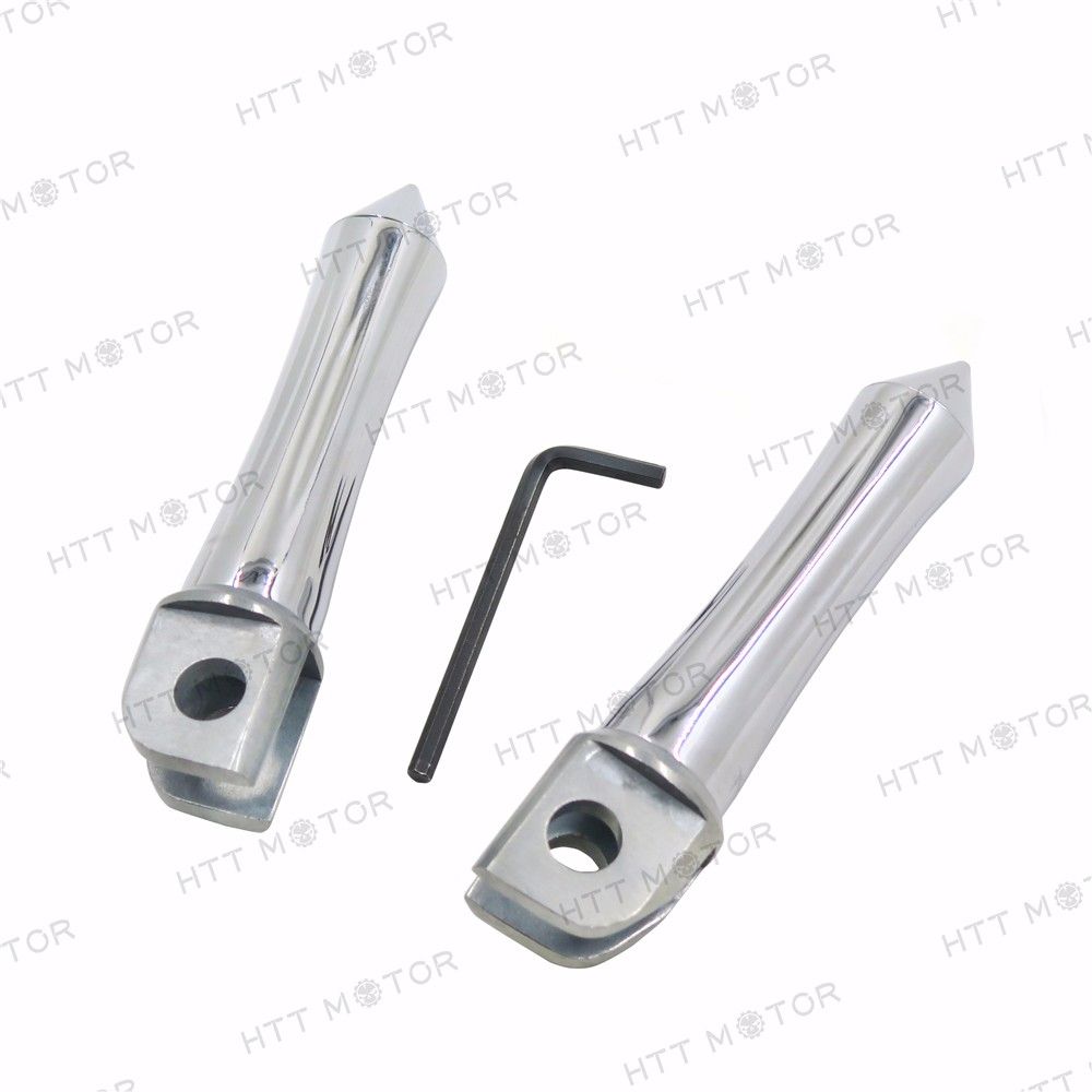 Chrome Footpegs For 1(contact info removed) Kawasaki EX250/ 1(contact info removed) Kawasaki EX500 Ninja PN: MT255-007-CD