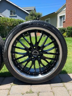 Staggered 5 lug nut rims & TIRES/ rines & LLANTAS de 5 birlos (5x120) size: 20”