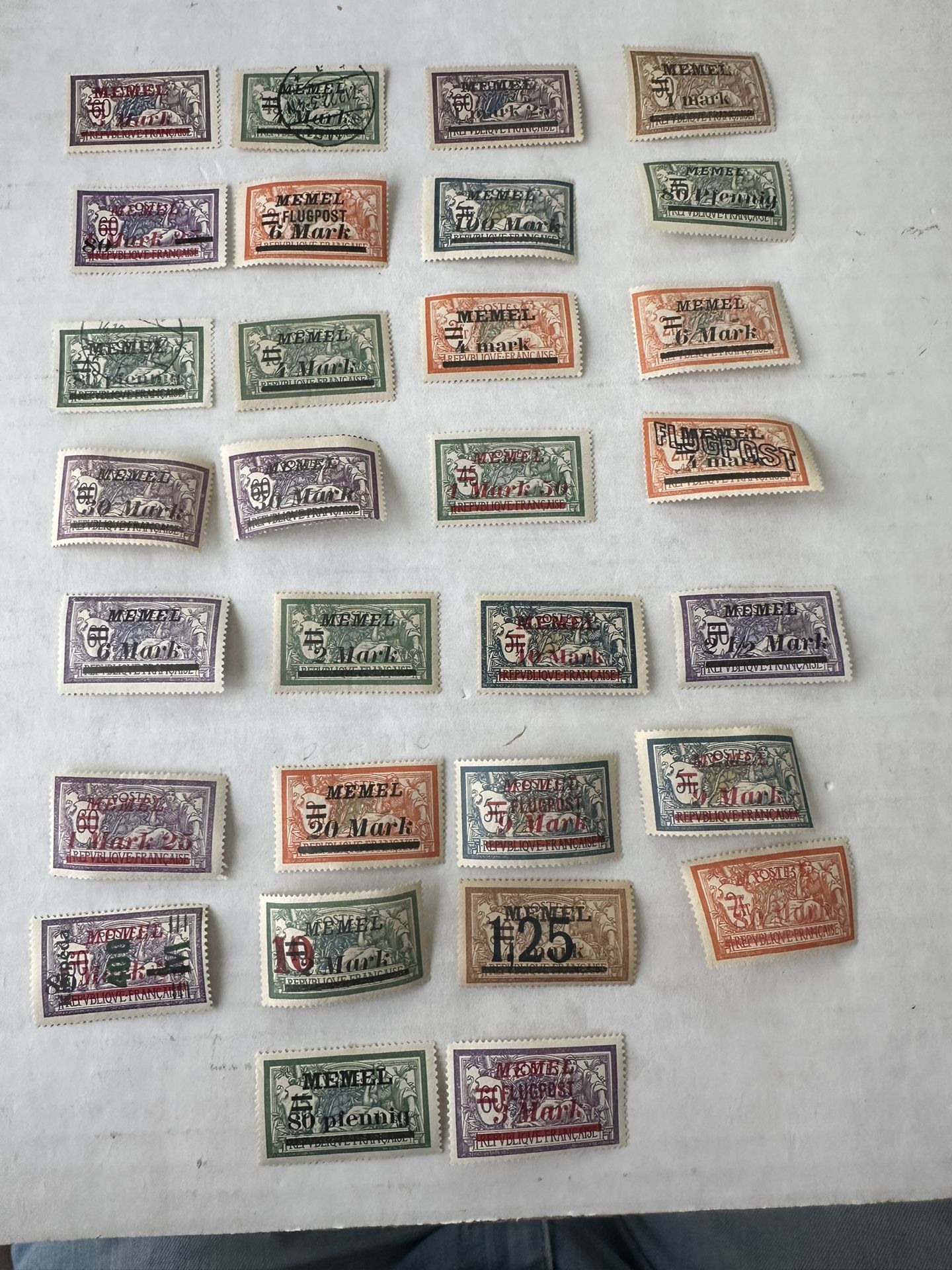 German Memel Occupation Stamp Group