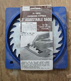 Craftsman 7" Adjustable Dado Blade-64th St & Bell