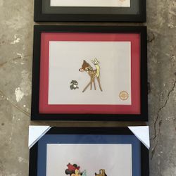 Walt Disney Serigraph Cels - Matted & Framed