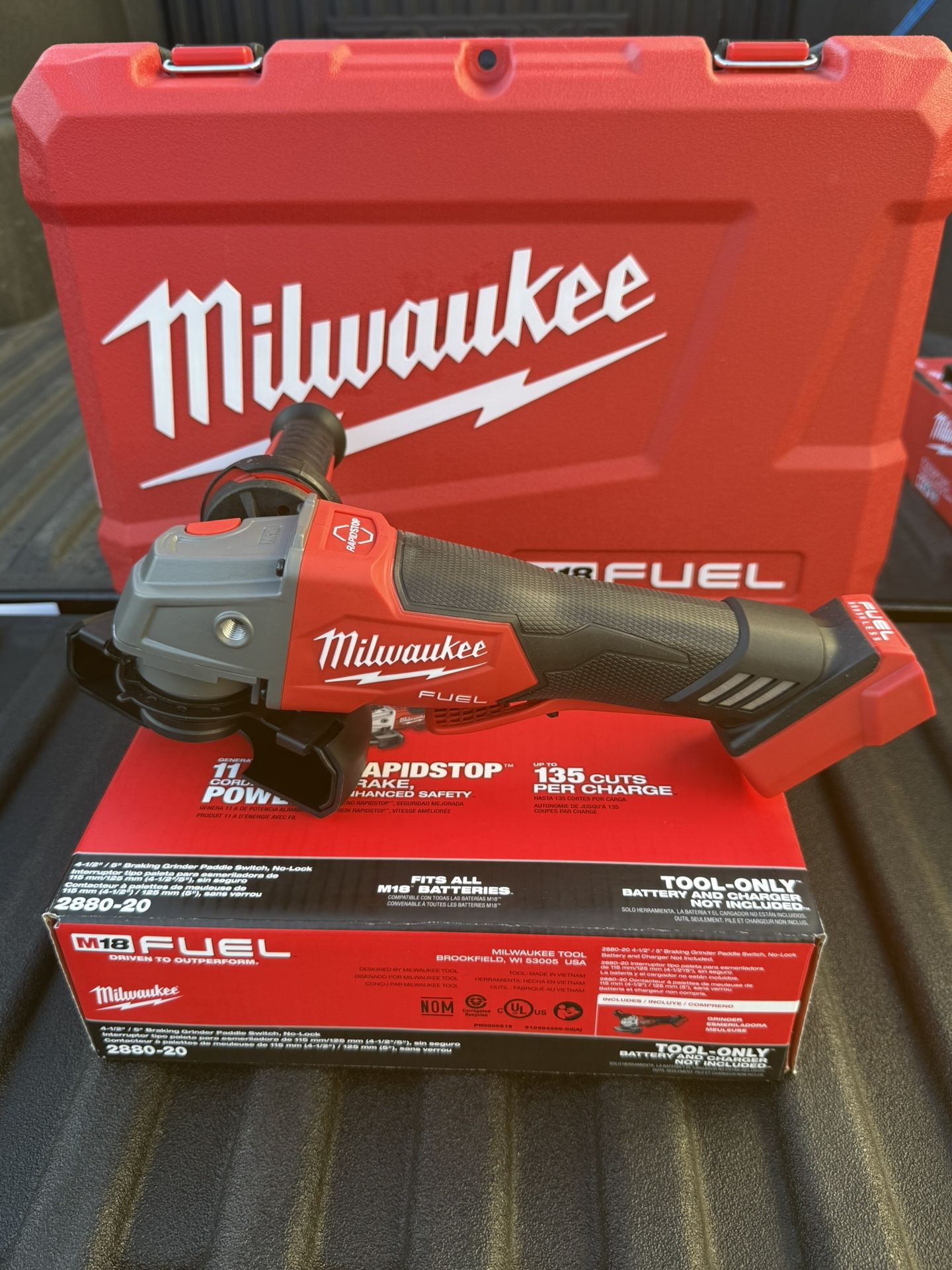 MILWAUKEE M18 FUEL 4-1/2” / 5” Grinder (Tool Only) – $170