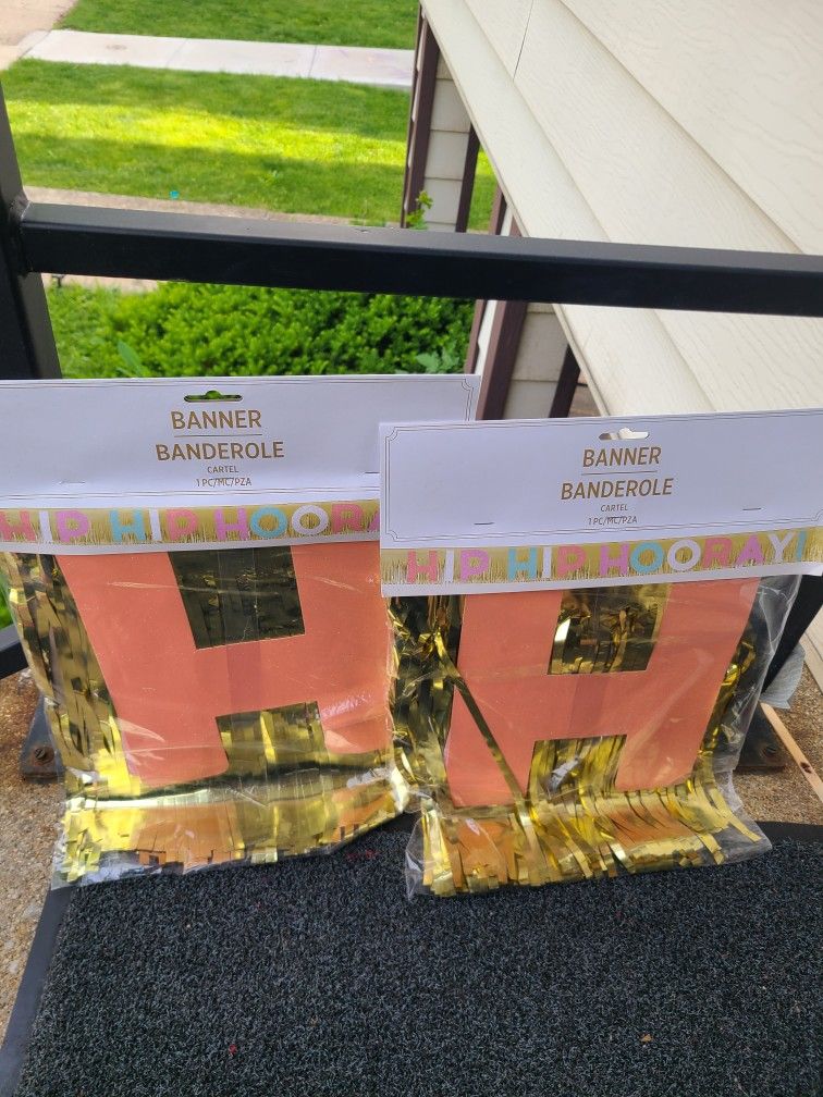 Hip Hip Hooray 10ft. Long 2 Pack