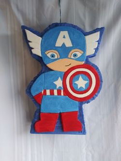 #piñata capitán América bebe