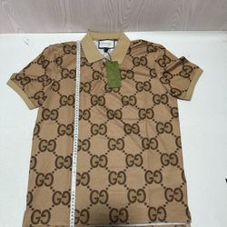 Gucci GG Monogram Polo - Beige - Size L