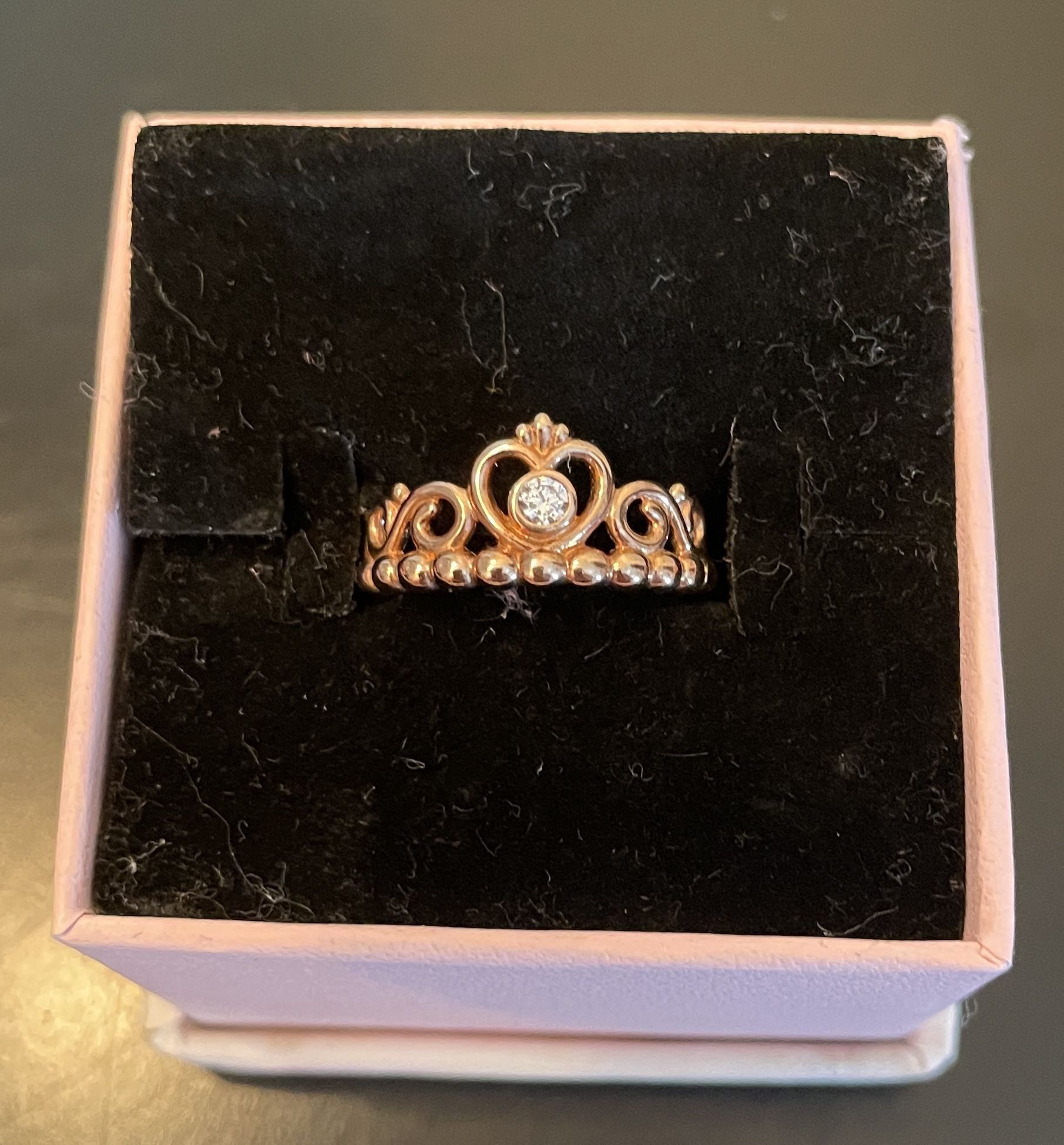 Pandora My Princess Tiara Ring Rose 