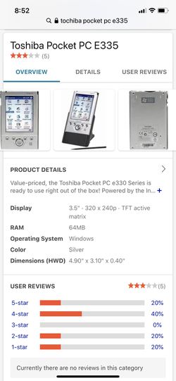 Toshiba Pocket PC e335