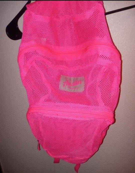 Austin Trading Co. Hot Pink Mesh Backpack See Through Like New $10 Pick up McKinney
